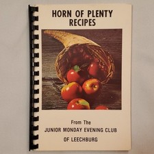 1979 Leechburg PA cookbook cook book Junior Monday Evening Club Pennsylvania picture