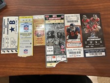 PACKERS NFC CHAMPION GAME TICKETS-LOT-6/1995-2017/COWBOYS-PANTHERS-GIANTS-BEARS+ picture