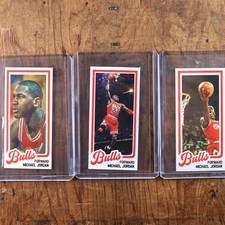 1984 85 Michael Jordan Rookie RC Supermini Chicago Bulls NO 1986 Fleer (3-Set) picture
