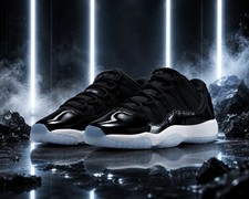 Jordan 11 Retro Low Space Jam Black Men's All Size US 7-12 picture