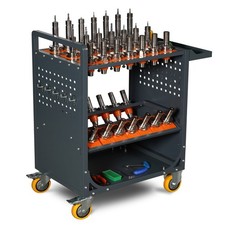 US Stock CNC Tool Rack CAT40 Tool Holder Cabinet BT40 Tool Cart CNC Tool Trolley picture