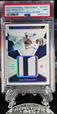 2024 NATIONAL TREASURES DAK PRESCOTT TREASURED PATCH /25 PSA 9 HOLO SILVER picture
