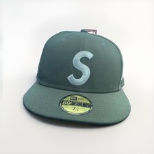 Supreme New Era Jesus Piece S Logo 59FIFTY Olive Fitted Hat 7 5/8 FW23 picture