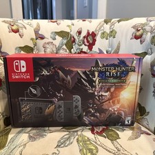 Nintendo Switch Monster Hunter Rise Deluxe Edition Console New In Box picture