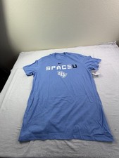 Nike UCF Knights Space U Cotton Blue Shirt Mens Size LG Brand New $40 picture