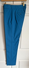 Talbots Chatham Bi-Stretch Slim Ankle Pants SZ 6 Teal Blue picture