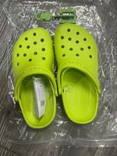 New Crocs Classic Clog Unisex Lime Green Slip On Shoes Adult picture