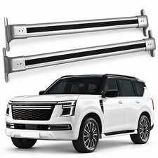Roof Rack Cross Bars for Nissan Armada Patrol Y63 2025-2027 Silver Flush Rails picture
