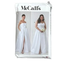 McCall's Sewing Pattern M8653 Sizes Women’s 18W-28W Strapless Wedding Gown Uncut picture