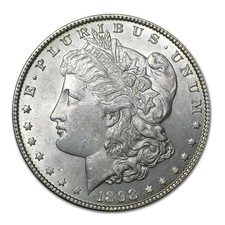 United States Mint 1898 O Morgan Dollar $1 Brilliant Uncirculated - 90% Silver picture