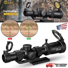 CVLIFE 1-6x24 LPVO Hunting Rifle Scope with R & G Illuminated R16 MOA Reticle US picture