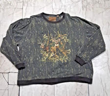 Vintage Legendary Whitetail DeerCamo Sweatshirt Men’s 3XL Nature USA picture