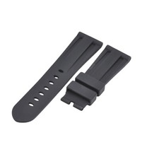 24x22mm Black Rubber Watch Strap For Panerai Luminor Marina Submersible picture