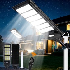 9000W Commercial Solar Street Lights Outdoor Dusk to Dawn Super Bright Aluminium picture