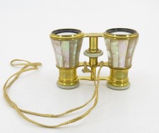 Antique LEMAIRE Mother of Pearl Opera Glasses Engraved 