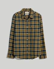 Madewell Men’s Perfect Long-Sleeve Shirt in Herringbone Plaid Sz XXL new picture