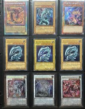 Modern Vintage Yu-Gi-Oh Binder Collection Blue-Eyes Dark Magician Exodia Gods picture