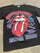 Vintage 1994 Rolling Stones Voodoo Lounge Black Single Stitch T Shirt Large Rare picture