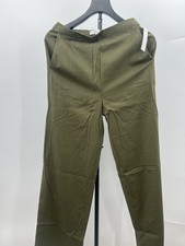 NWT Abound Olive Green Chino Pants Elastic Waist Size S picture