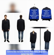 Comme Des Garcons Homme Plus 100% Wool Sport Jacket Size M/L picture