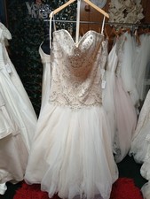 Christina Wu Ivory Mermaid Wedding Dress Size 16 picture