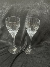 2 Mikasa Crystal Red Wine Glasses in the Park Avenue Pattern. 8 & 1/2