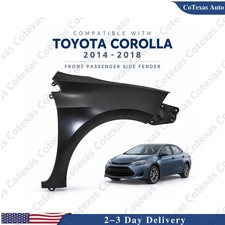 New TO1241248 Front Passenger Side Fender Fit 2014-2018 Toyota Corolla picture