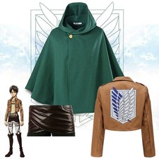 Anime Attack on Titan Wings of Freedom Cosplay Costume Cloak Cape Jacket Skirt picture