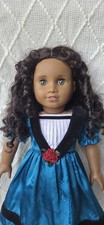 American Girl Cécile Rey Historical Doll 2011 Retired Blue Dress & Black Boots picture