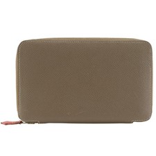HERMES Silky Daily GM Notebook cover Etope Gray / pink Epsom Women picture