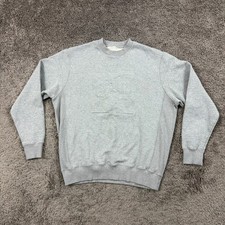 Opening Ceremony Sweater Mens XL Gray Crewneck Pullover Raised Made in Italy picture