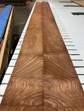 Mahogany Raw Wood Veneer 2 sheets 93'' x 5'' 319Y picture