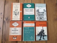 Lot of 6 x vintage PENGUIN Paperback Books bundle Classic Fiction 1949-1966 picture