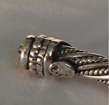 SKOTT KAY TWISTED CABLE STERLING SILVER CULF BRACELET picture