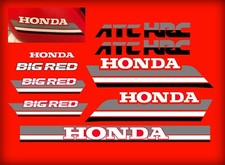 1985 85' honda ATC 250ES Big Red ATC 11pc Set Gas Tank Decals Stickers 250 es picture