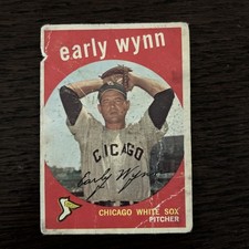 1959 Topps Baseball Early Wynn #260 White Back Chicago White Sox Poor Low Grade picture