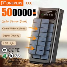 500000mAh Solar Power Bank 20W USB C Fast Charging LED Light for iPhone Samsung picture