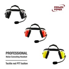 Premium Professional Noise Canceling Dual Muff Racing Headset (No Cable) picture