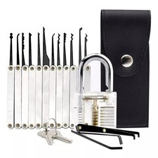 Lock Practice Set 15 PCS - A Set Of Household Iron Locks picture