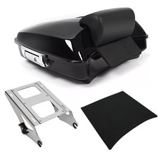 Razor Trunk Pack Two up Rack Backrest For Harley Tour Street Road Glide 2014-26 picture