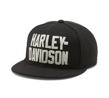 Harley-Davidson Block Font Switchback Adjustable Cap, Black - 97770-25VM picture