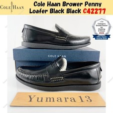 Cole Haan Brower Penny Loafer Black Black C42277 Men's Size picture