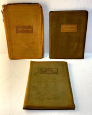 Lot of 3 antique Roycroft books very worn Whitman, Emerson, Arts & Crafts era picture