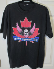 Hart Foundation Vintage 90s WWF Black Wrestling Tee XL picture