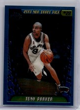 2001-02 Topps Chrome - 2001 NBA Draft Pick Tony Parker #155 (RC) Rookie picture