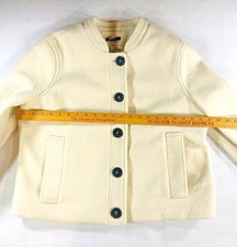 Alfani Women’s Ivory Solid Button Front Lined Short Jacket w/ Pockets PXL Petite picture