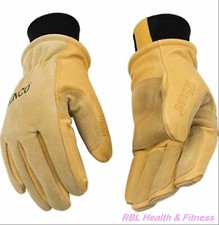 KINCO 901 Mens Lined Winter Premium Grain & Suede Pigskin Heatkeep Ski Gloves picture
