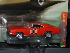 JOHNNY LIGHTNING 1969 CHARGER *CUSTOM* DUKES of HAZZARD MOVIE CAR -Orange, NICE picture