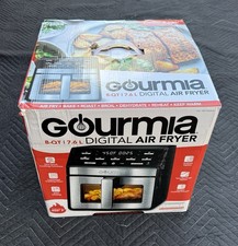Gourmia 8-Quart Digital Air Fryer w/ Window & Light, Countertop, Black, Open Box picture