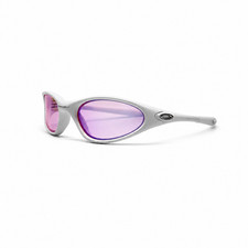 Oakley Minute Gen 1.0 White Frame Pink Lens Vintage Y2K Sunglasses New w/ Box picture